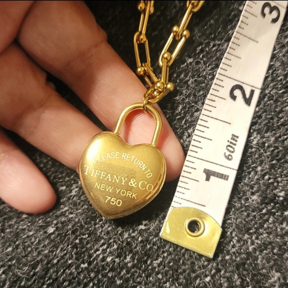 🌟 LAST ONE LINK NECKLACE & HEART NWOT 🌟 - Picture 7 of 8